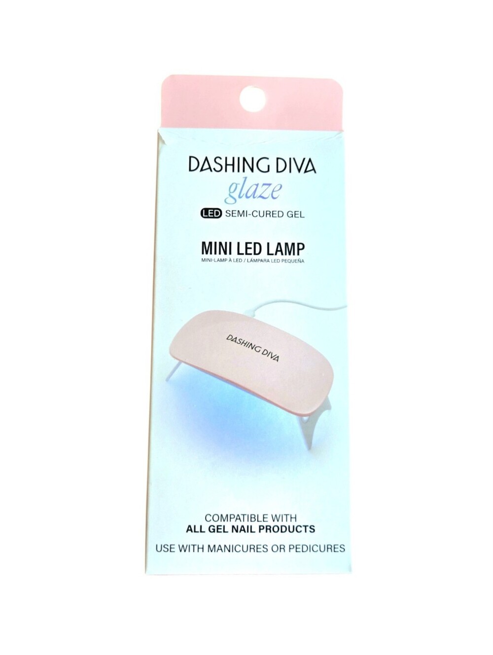 Dashing Diva Glaze Nail LED Mini Nail Lamp Long Lasting Chip Resistant, Portable